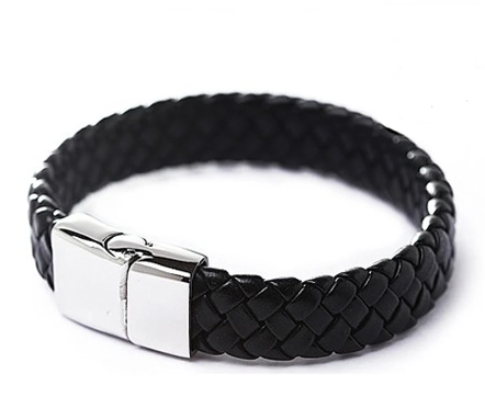 Vintage Men Leather Wristband Bracelet Bangle